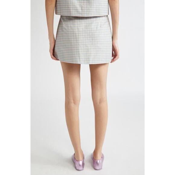 Sandy Liang Juice Skirt In Picnic Gingham - 2 - Picture 6 of 7
